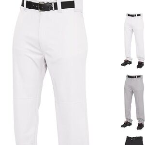 NWOT Rawlings Semi-Relaxed Full Length Baseball Pant XXL WHITE